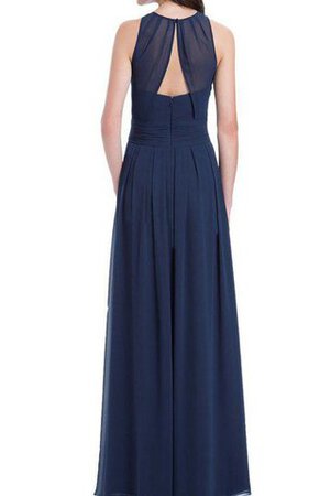 Robe demoiselle d'honneur longue ruché en chiffon jusqu'au sol ligne a