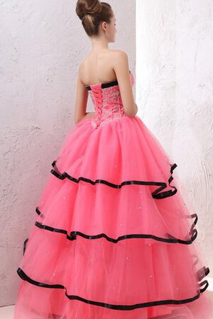 Robe de quinceanera a-ligne de mode de bal col en forme de cœur avec perle