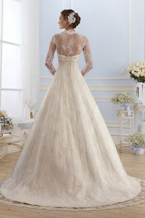 Robe de mariée naturel de traîne courte manche nulle de bustier en satin