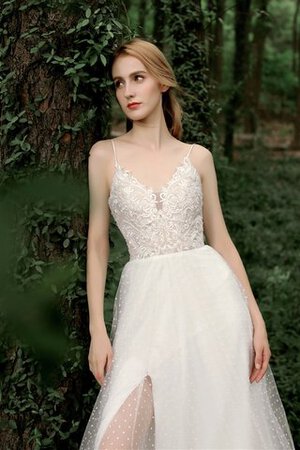 Robe de mariée textile en tulle de traîne courte avec zip enchanteur charmeuse