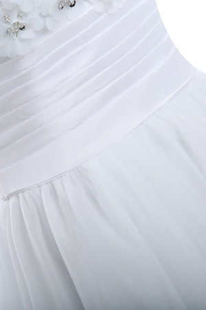 Robe de mariée versicolor de col bateau avec zip avec sans manches lache