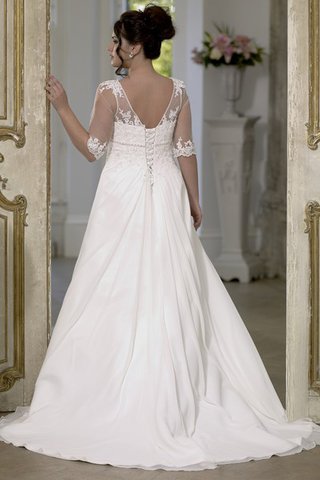 Robe de mariée femme branché nature avec perle avec chiffon de tour de ceinture en haute