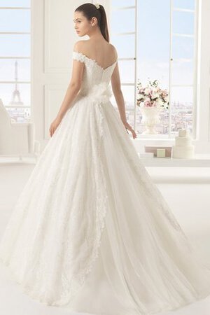 Robe de mariée longue moderne avec manche courte avec zip salle interne