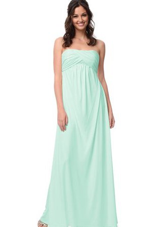 Robe demoiselle d'honneur de bustier de tour de ceinture en haute avec chiffon ruché