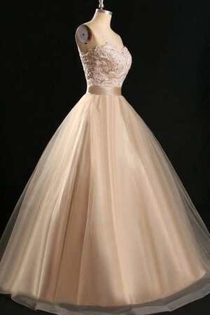 Robe de bal facile romantique ligne a avec ruban textile en tulle