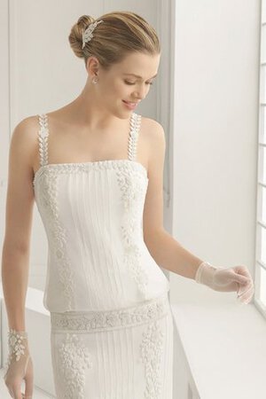 Robe de mariée attirent simple avec sans manches salle interne de traîne courte