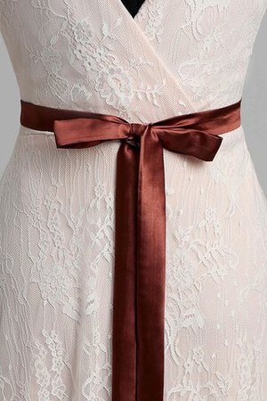 Robe de mariée plissé en plage fermeutre eclair enceinte v encolure