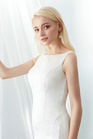 Robe de mariée décolleté dans le dos joli de traîne moyenne avec zip longue