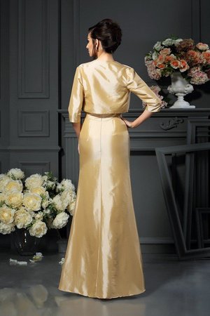 Robe mère de mariée longue avec zip bretelles spaghetti grandes bretelles en forme