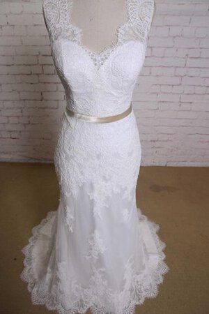 Robe de mariée intemporel romantique avec ruban de sirène maillot