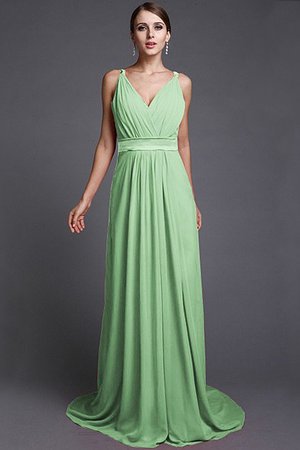 Robe demoiselle d'honneur naturel longue avec chiffon ligne a de lotus