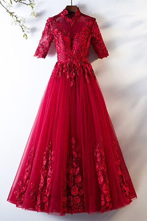 Robe de bal longueur au ras du sol avec zip accrocheur spécial classique