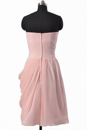 Robe demoiselle d'honneur naturel plissage bref ligne a en chiffon