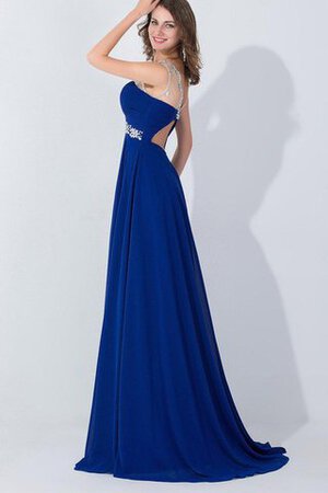 Robe de soirée ligne a col en bateau avec chiffon noeud de tour de ceinture en haute