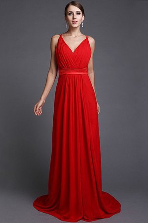 Robe demoiselle d'honneur naturel longue avec chiffon ligne a de lotus