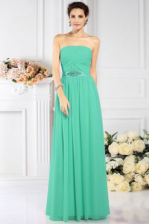 Robe demoiselle d'honneur plissage avec chiffon de bustier de princesse avec fronce