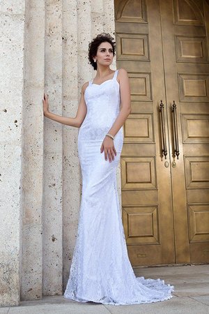 Robe de mariée longue manche nulle fermeutre eclair en forme bandouliere spaghetti