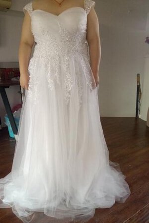 Robe de mariée delicat plissage solennelle col en forme de cœur textile en tulle