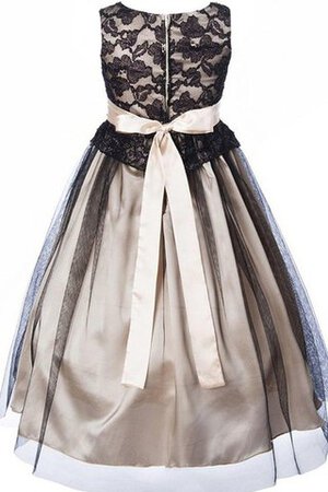 Robe cortège fille de mode de bal en tulle en satin en dentelle ligne a