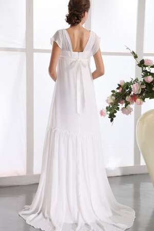 Robe de mariée en chiffon mode longueur au ras du sol satin en simulation delicat