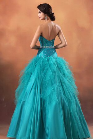 Robe de quinceanera de mode de bal ligne a avec perle de lotus de bustier