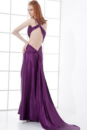 Robe de soirée plissage manche nulle d'épaule asymétrique asymétrique