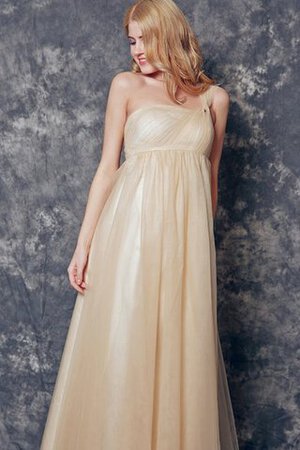 Robe demoiselle d'honneur longue romantique ligne a fermeutre eclair jusqu'au sol