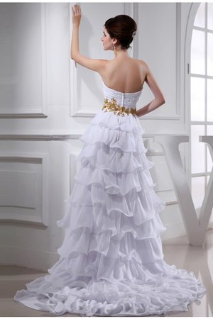 Robe de cocktail avec perle de princesse appliques a-ligne avec zip