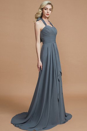 Robe demoiselle d'honneur ligne a de princesse manche nulle avec chiffon de dos nu