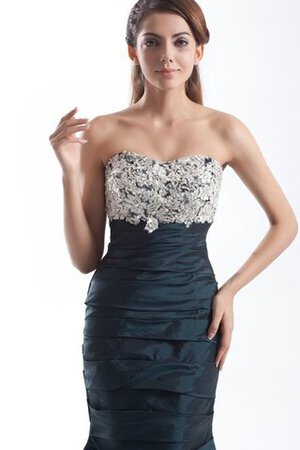 Robe de soirée de sirène ruché de bustier avec décoration dentelle