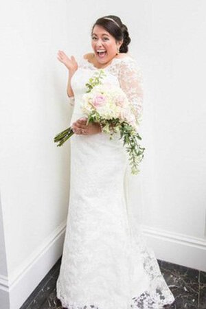 Robe de mariée fermeutre eclair de fourreau longueru au niveau de sol en dentelle a plage