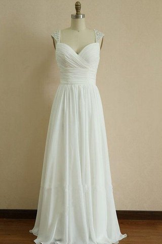 Robe de mariée avec décoration dentelle avec perle appliques bandouliere spaghetti de lotus