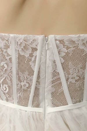 Robe de mariée glamour avec zip bref spécial naturel