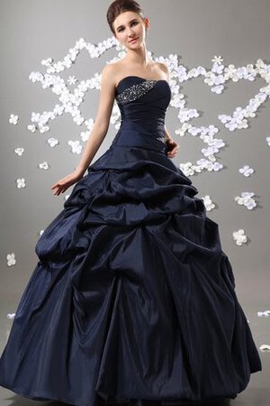 Robe de quinceanera de mode de bal avec perle de bustier ample de lotus