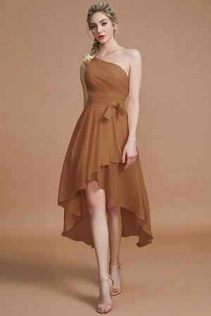 Robe demoiselle d'honneur naturel fermeutre eclair de princesse ligne a manche nulle