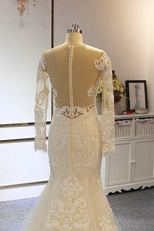Robe de mariée de sirène en dentelle magnifique fermeutre eclair luxueux