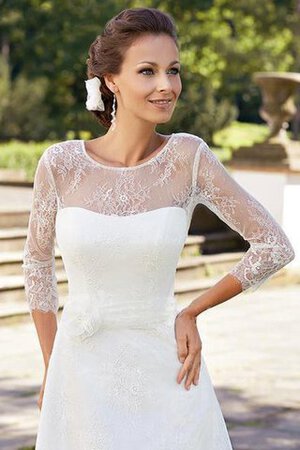 Robe de mariée nature moderne luxueux au niveau de cou en dentelle