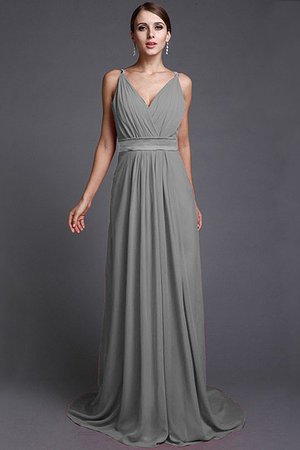Robe demoiselle d'honneur naturel longue avec chiffon ligne a de lotus