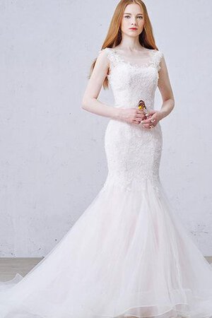 Robe de mariée textile en tulle en dentelle de traîne courte cordon avec perle