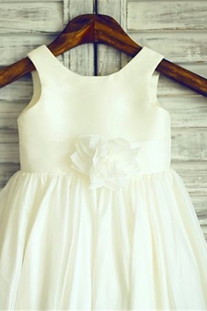 Robe cortège fille de princesse avec chiffon ligne a manche nulle fermeutre eclair