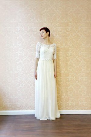 Robe de mariée modeste romantique facile mode en 1/2 manche