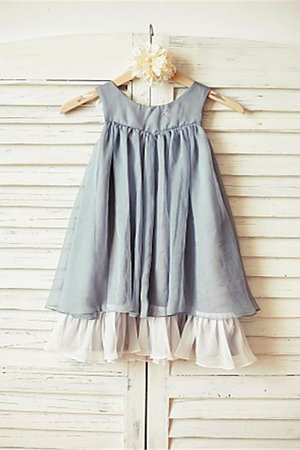 Robe cortège fille manche nulle avec chiffon ligne a de lotus de princesse