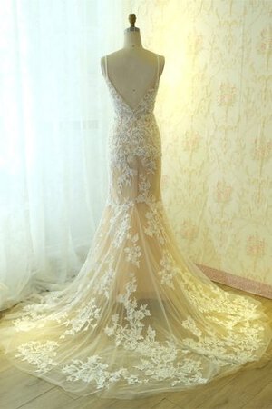 Robe de mariée excellent décolleté dans le dos en satin longue décontracté