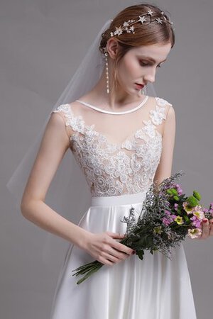 Robe de mariée brodé de fourreau rêveur de traîne courte longue