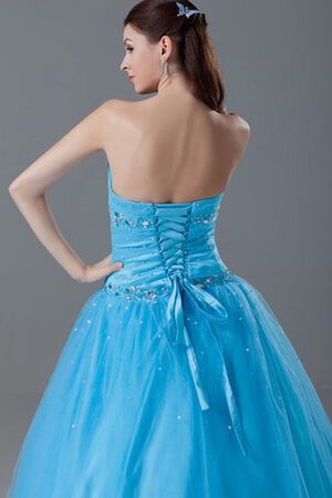 Robe de quinceanera de col en cœur de mode de bal cordon ruché au niveau de cou