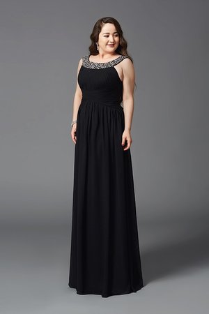 Robe de bal longueur au ras du sol avec chiffon de princesse fermeutre eclair lache