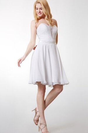 Robe de graduation delicat fermeutre eclair manche nulle avec chiffon de bustier