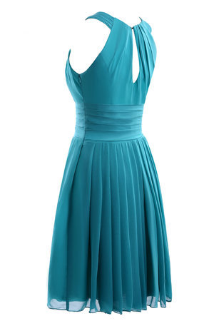 Robe demoiselle d'honneur romantique intemporel formelle avec chiffon lache