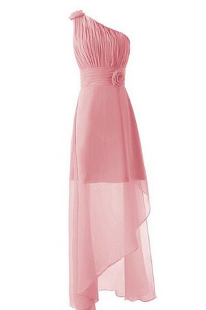 Robe demoiselle d'honneur plissage longueur à cheville manche nulle avec chiffon a-ligne