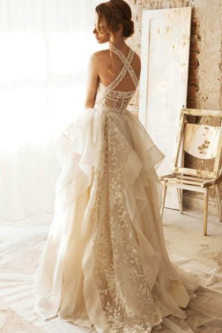 Robe de mariée sexy classique ligne a croisade textile taffetas